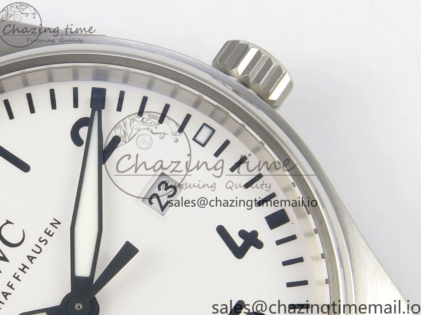 MIROTIME 0320 SunProtective Pilot Mark XX BLSF SS 1:1 Best Edition White Dial on Black Rubber Strap MIYOTA 6995